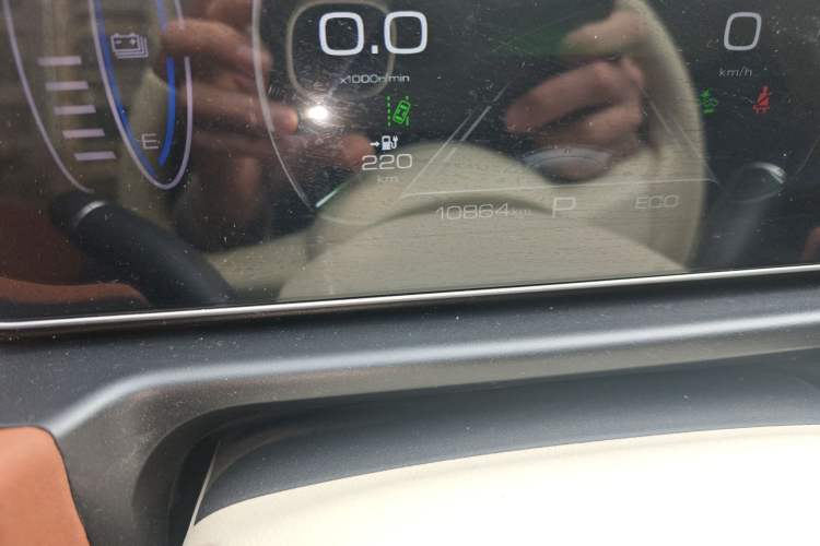 Used ORA Good Cat 2023 401 km Standard Range Prestige Version Lithium Iron Phosphate Odometer Close Up