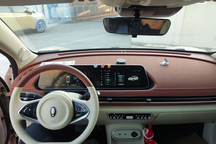Used ORA Good Cat 2023 401 km Standard Range Luxury Version Lithium Iron Phosphate Center Console