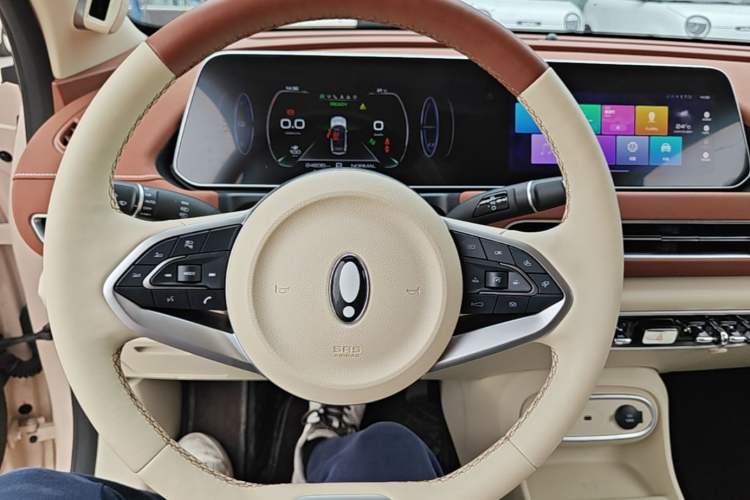 Used ORA Good Cat 2023 401 km Standard Range Premium Version Lithium Iron Phosphate Steering Wheel