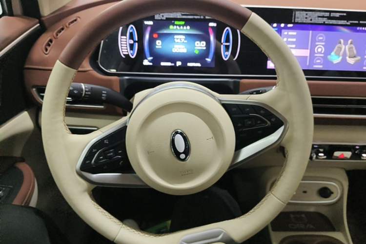 Used ORA Good Cat 2023 401 km Standard Range Prestige Version Lithium Iron Phosphate Steering Wheel