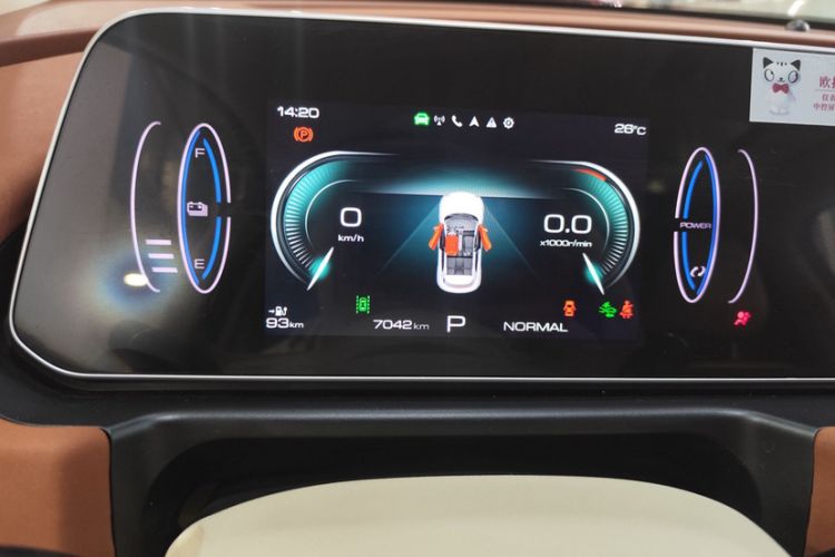 Used ORA Good Cat 2024 401 km Range Luxury Version 135 kW Odometer Close Up