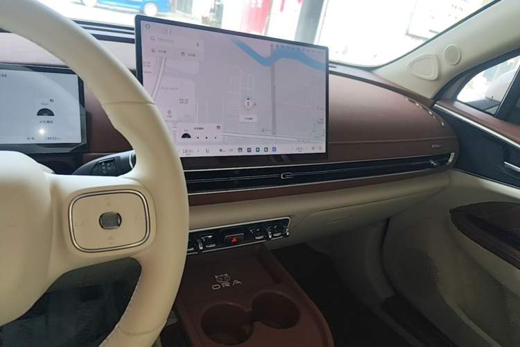 Used ORA Good Cat 2025 Model, 430 km Luxury Version Audio And AC Panel