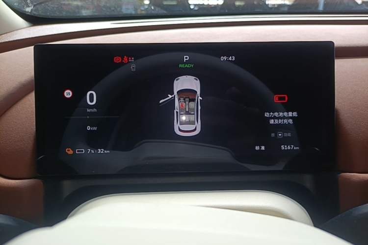 Used ORA Good Cat 2025 Model, 430 km Prestige Version Instrument Cluster