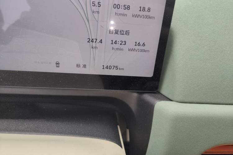 Used ORA Good Cat 2025 Model, 430 km Luxury Version Odometer Close Up