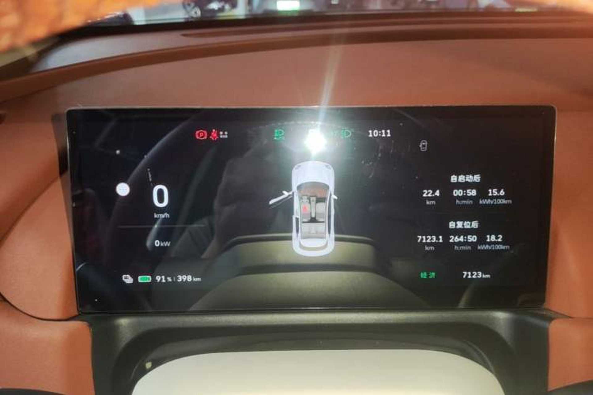 Used ORA Good Cat 2025 Model, 430 km Prestige Version Instrument Cluster