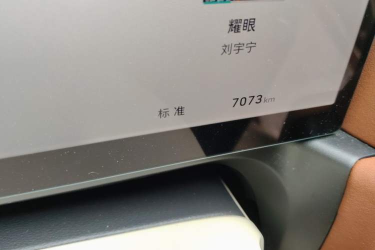 Used ORA Good Cat 2025 Model, 430 km Prestige Version Odometer Close Up