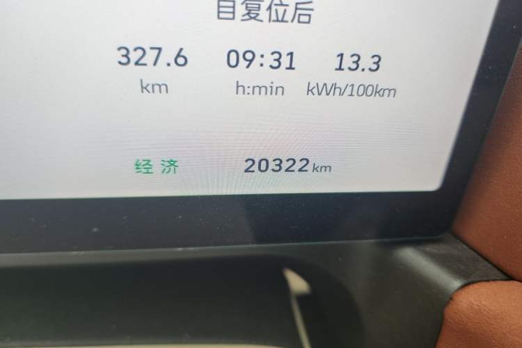 Used ORA Good Cat 2025 Model, 430 km Prestige Version Odometer Close Up