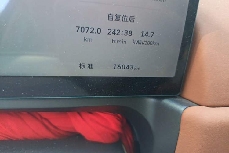 Used ORA Good Cat 2025 Model, 430 km Luxury Version Odometer Close Up
