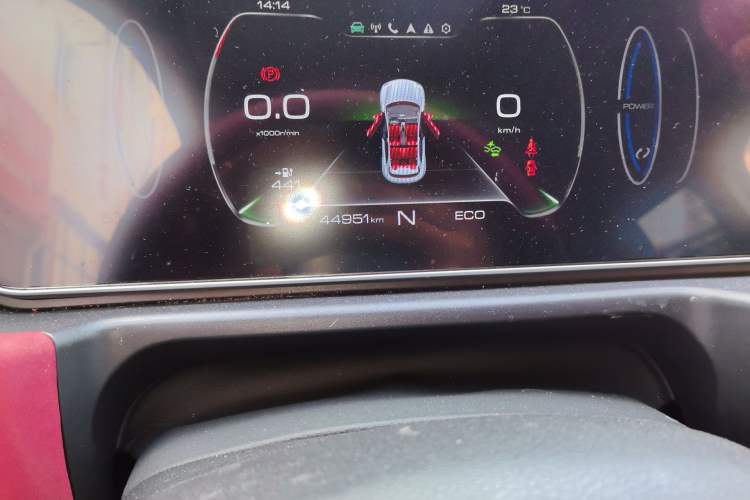 Used ORA Good Cat GT 2022 Mulan Edition 480km Long-Range续航 Odometer Close Up