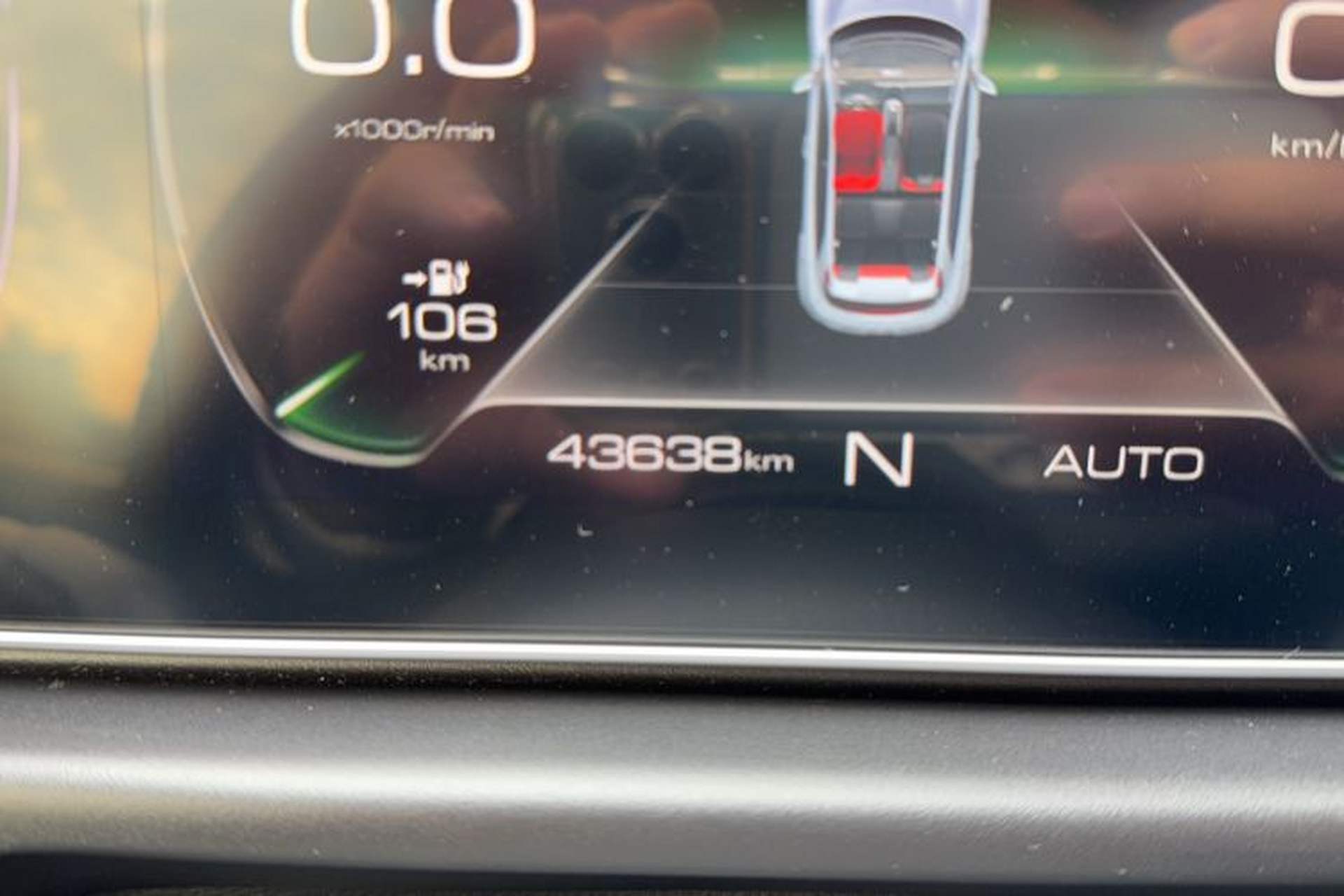 Used ORA Good Cat GT 2022 Mulan Edition 480km Long-Range续航 Odometer Close Up