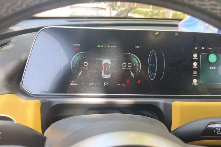 Used ORA Good Cat GT 2023 Mulan Edition 401km Prestige Version Odometer Close Up