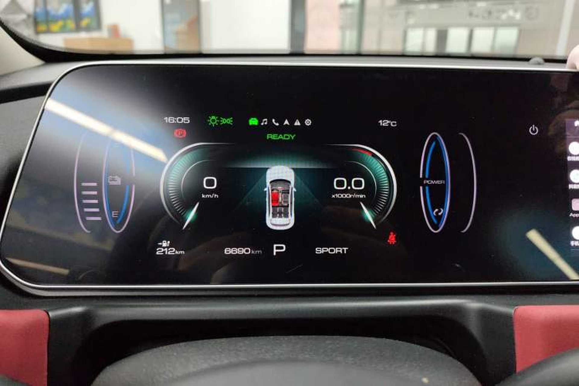 Used ORA Good Cat GT 2023 Mulan Edition 401km Luxury Version Instrument Cluster