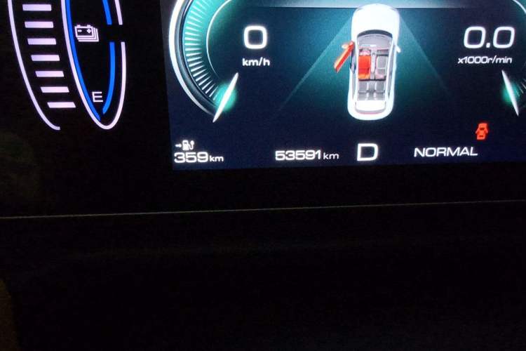 Used ORA Good Cat GT 2023 Mulan Edition 401km Prestige Version Odometer Close Up