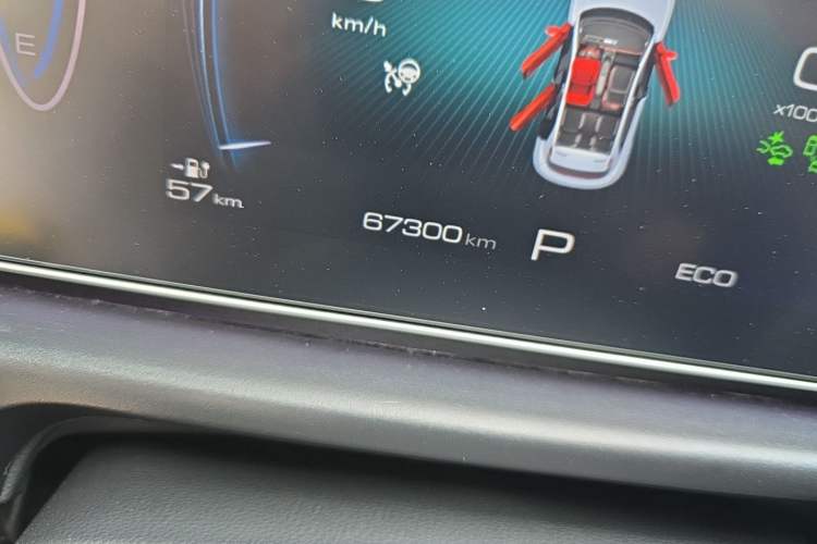Used ORA Good Cat GT 2023 Mulan Edition 401km Prestige Version Odometer Close Up