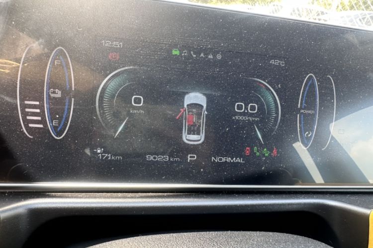 Used ORA Good Cat GT 2023 Mulan Edition 401 km Premium Version Odometer Close Up