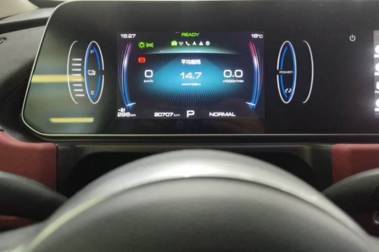 Used ORA Good Cat GT 2023 Mulan Edition 401km Luxury Version Odometer Close Up