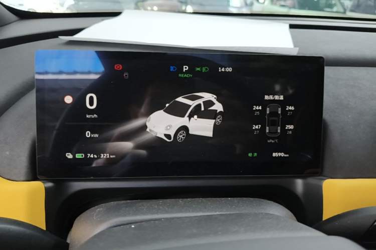 Used ORA Good Cat GT 2025 Model, Mulan Edition, 430km Prestige Version Instrument Cluster