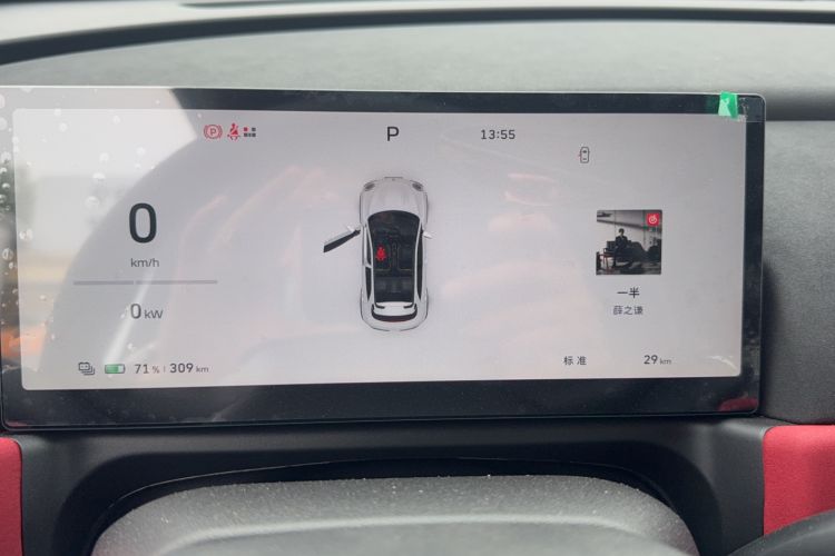 Used ORA Good Cat GT 2025 Model, Mulan Edition, 430km Luxury Version Odometer Close Up