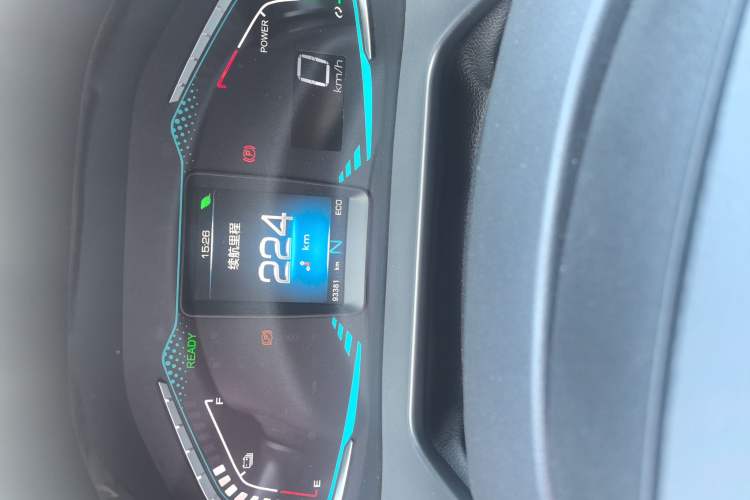 Used ORA iQ 2018 High-Range Version Smart Connectivity Model Odometer Close Up