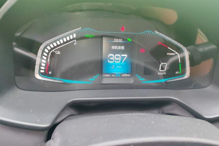 Used ORA iQ 2018 High-Range Model Ambitious Version Odometer Close Up