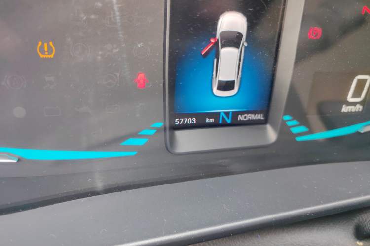 Used ORA iQ 2018 High-Range Version Smart Connectivity Model Odometer Close Up