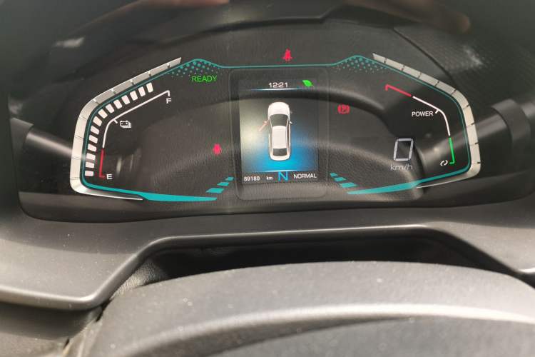Used ORA iQ 2018 High-Range Version Smart Connectivity Model Odometer Close Up