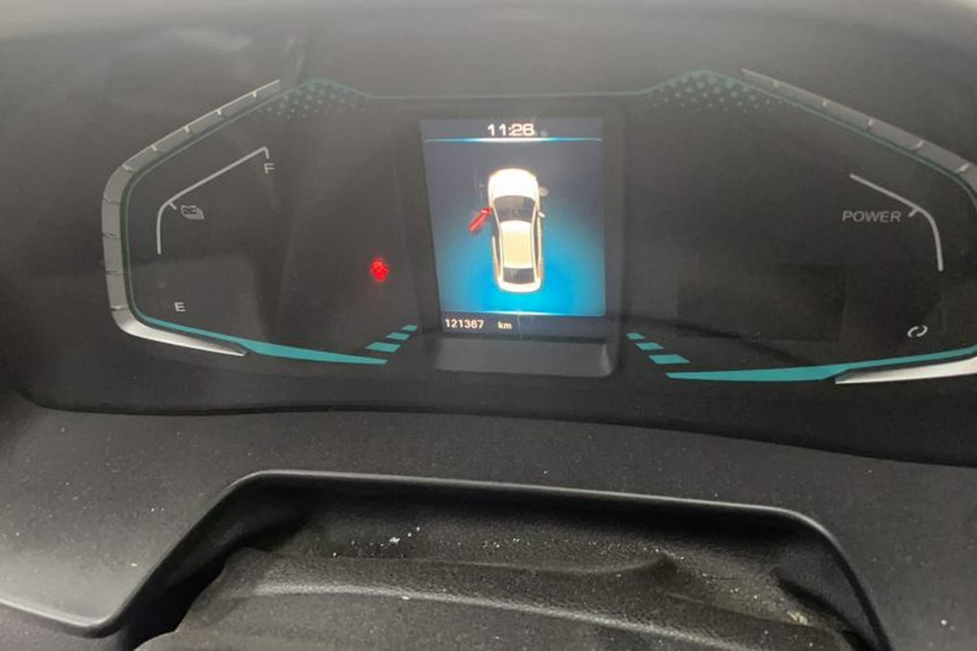 Used ORA iQ 2018 High-Range Version Smart Connectivity Model Odometer Close Up