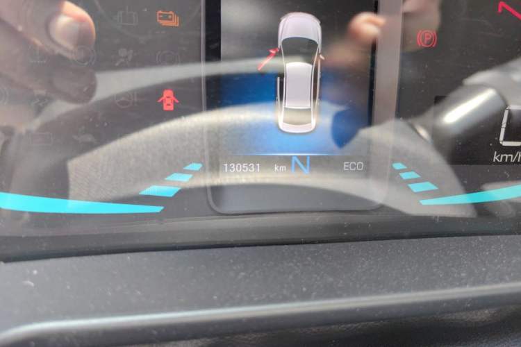Used ORA iQ 2018 High-Range Version Smart Connectivity Model Odometer Close Up