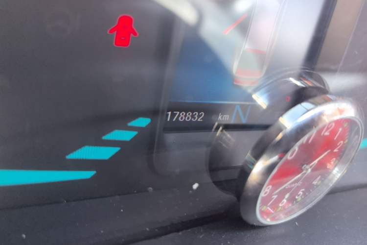 Used ORA iQ 2018 High-Range Version Smart Connectivity Model Odometer Close Up