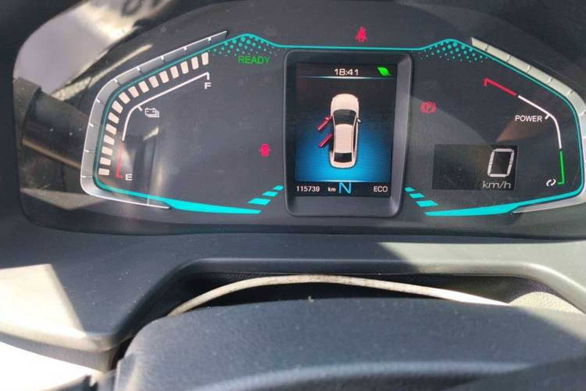 Used ORA iQ 2018 High-Range Model Ambitious Version Odometer Close Up