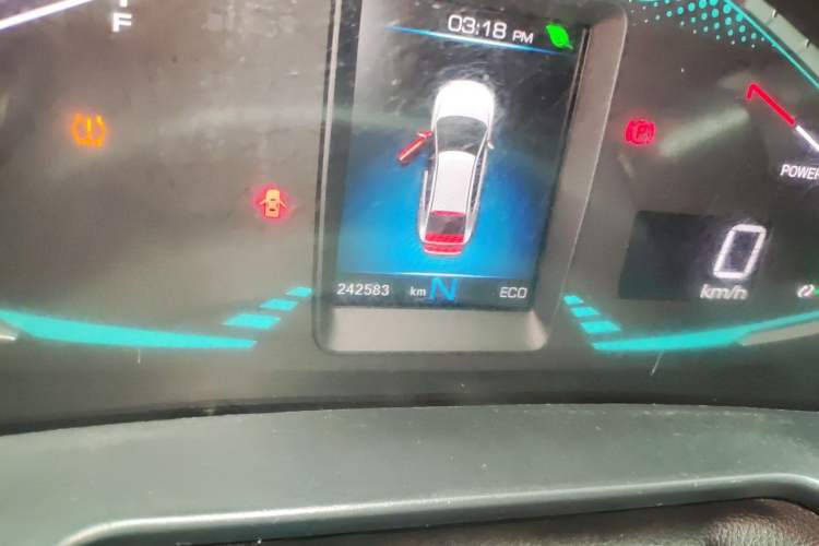 Used ORA iQ 2018 High-Range Version Smart Connectivity Model Odometer Close Up