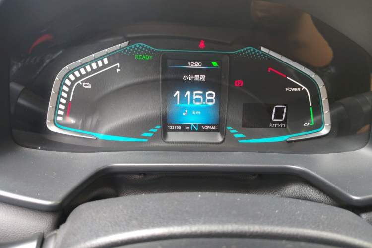 Used ORA iQ 2018 High-Range Version Smart Connectivity Model Odometer Close Up
