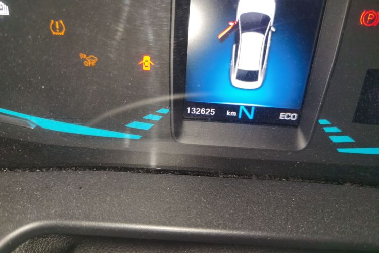 Used ORA iQ 2018 High-Range Version Smart Connectivity Model Odometer Close Up
