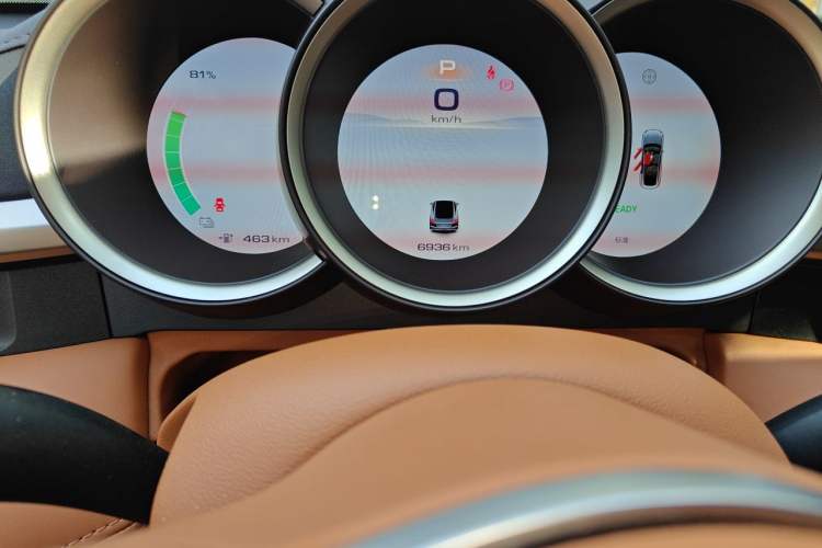 Used ORA Lightning Cat 2022 555 km Luxury Edition Odometer Close Up