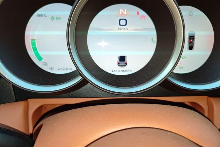 Used ORA Lightning Cat 2022 555 km Luxury Edition Odometer Close Up
