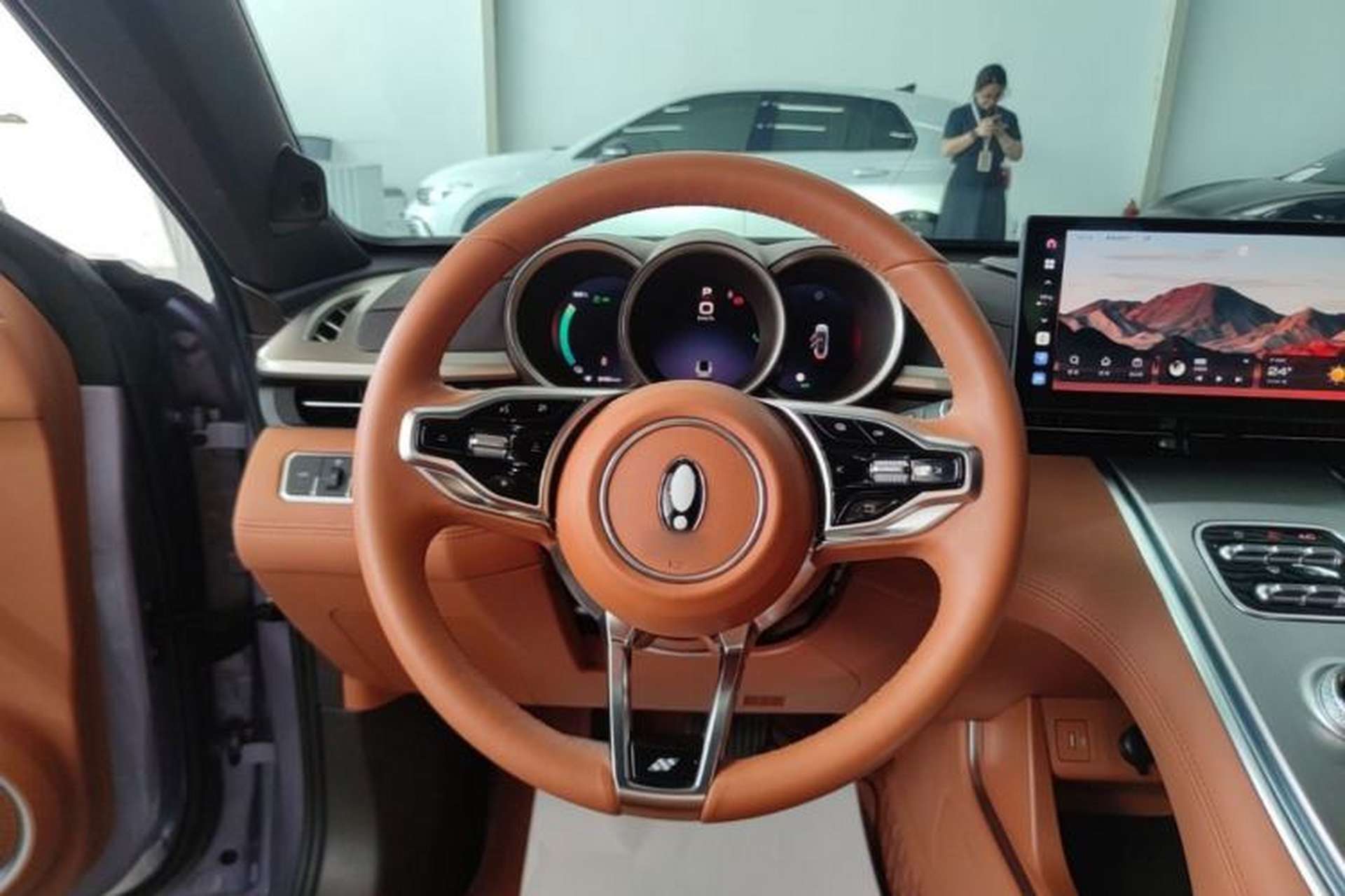 Used ORA Lightning Cat 2022 555 km Luxury Edition Steering Wheel