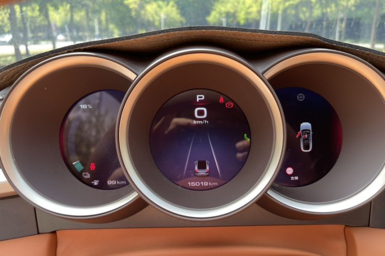 Used ORA Lightning Cat 2022 555 km Luxury Edition Odometer Close Up