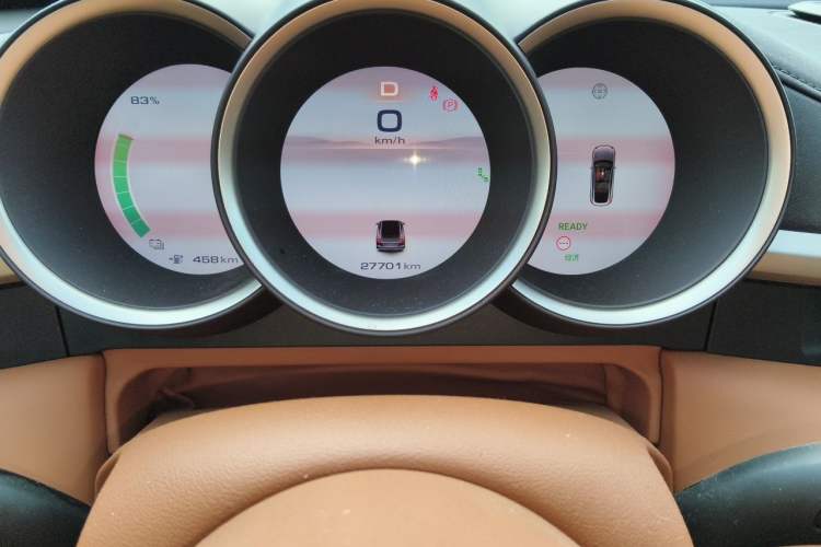 Used ORA Lightning Cat 2022 555 km Luxury Edition Odometer Close Up