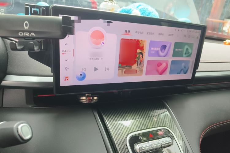 Used ORA Lightning Cat 2024 Dark Night Edition 555km Prestige Version Audio And AC Panel