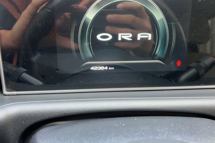 Used ORA White Cat 2020 305 km Luxury Version Odometer Close Up