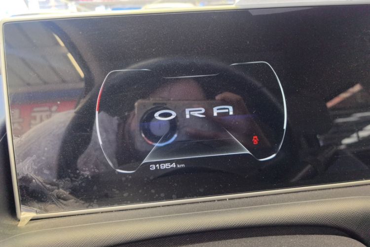 Used ORA White Cat 2020 305 km Luxury Version Odometer Close Up