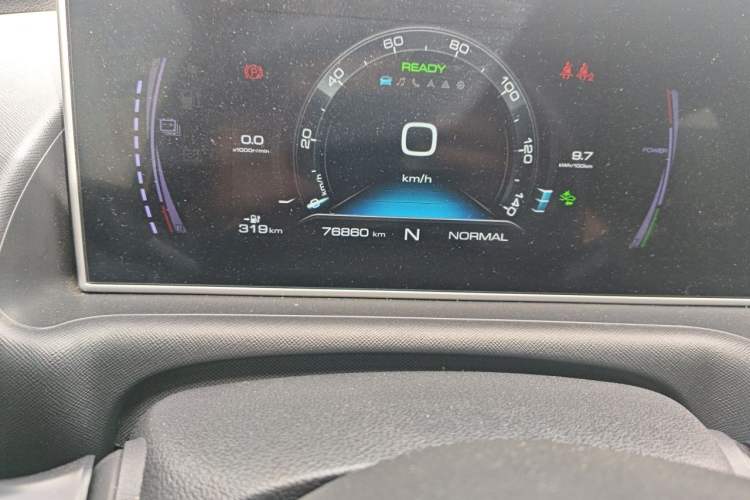 Used ORA White Cat 2020 401 km Flagship Version Odometer Close Up