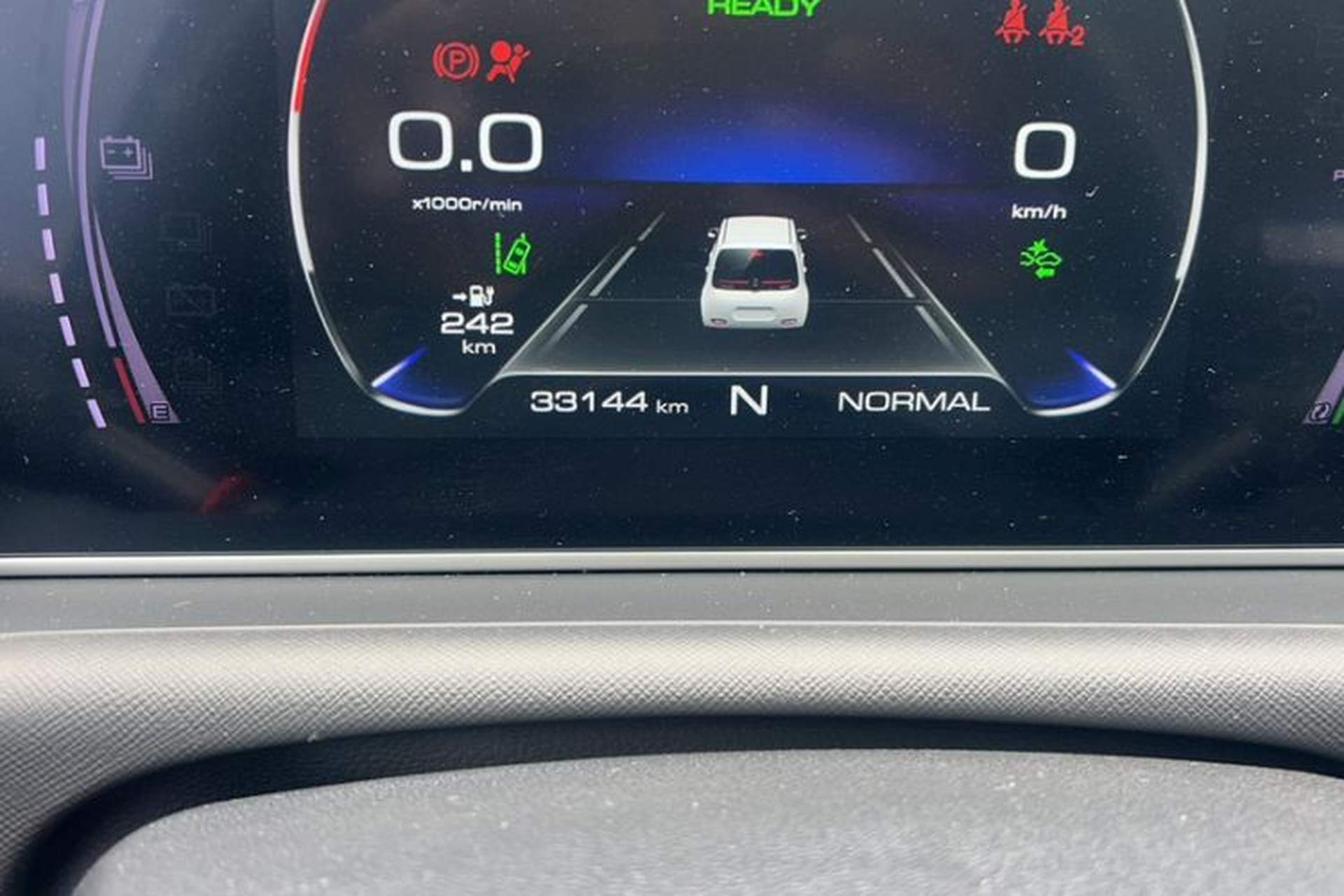 Used ORA White Cat 2020 401 km Flagship Version Odometer Close Up