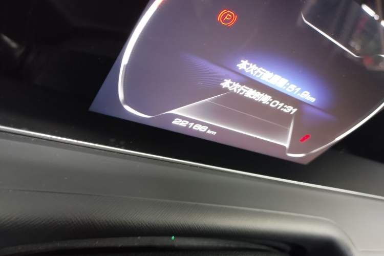 Used ORA White Cat 2020 305 km Luxury Version Odometer Close Up