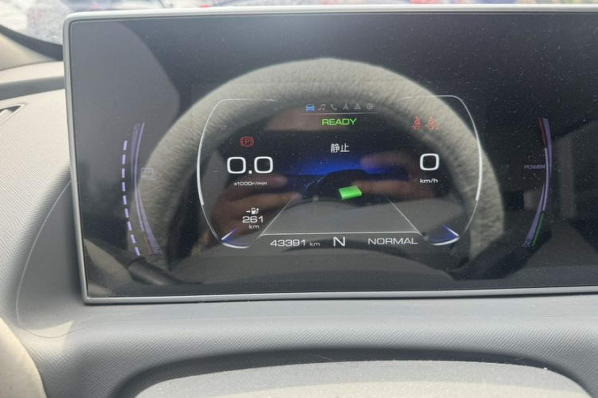 Used ORA White Cat 2022 Upgraded Model 305km Range Luxury Version Lithium-Ion Battery Odometer Close Up