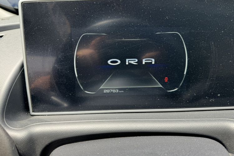 Used ORA White Cat 2022 Upgraded Model 305km Range Luxury Version Lithium-Ion Battery Odometer Close Up