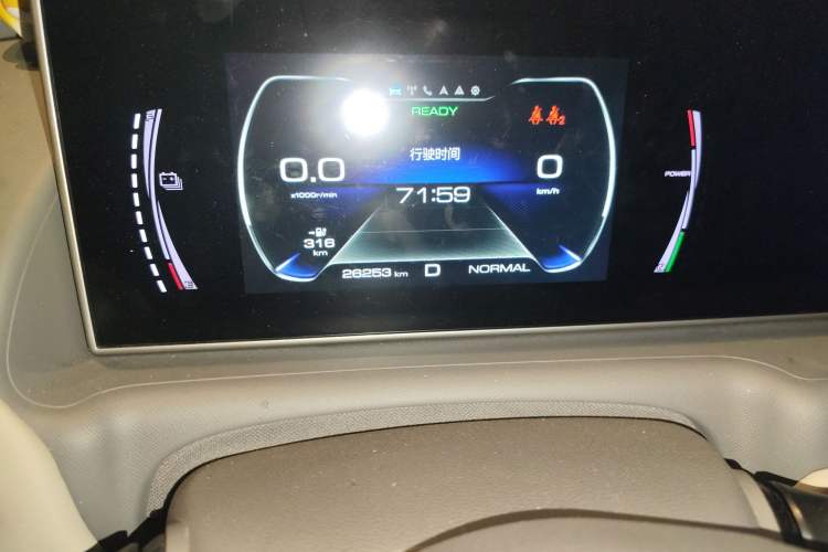 Used ORA White Cat 2022 Xiaoyue Mao Edition 360 km Luxury Model Lithium NMC Odometer Close Up