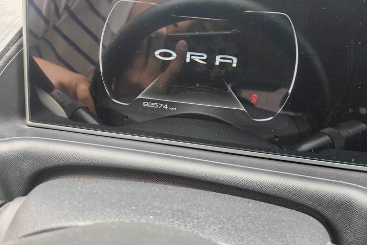 Used ORA White Cat 2022 Upgraded Model 305km Range Luxury Version Lithium-Ion Battery Odometer Close Up