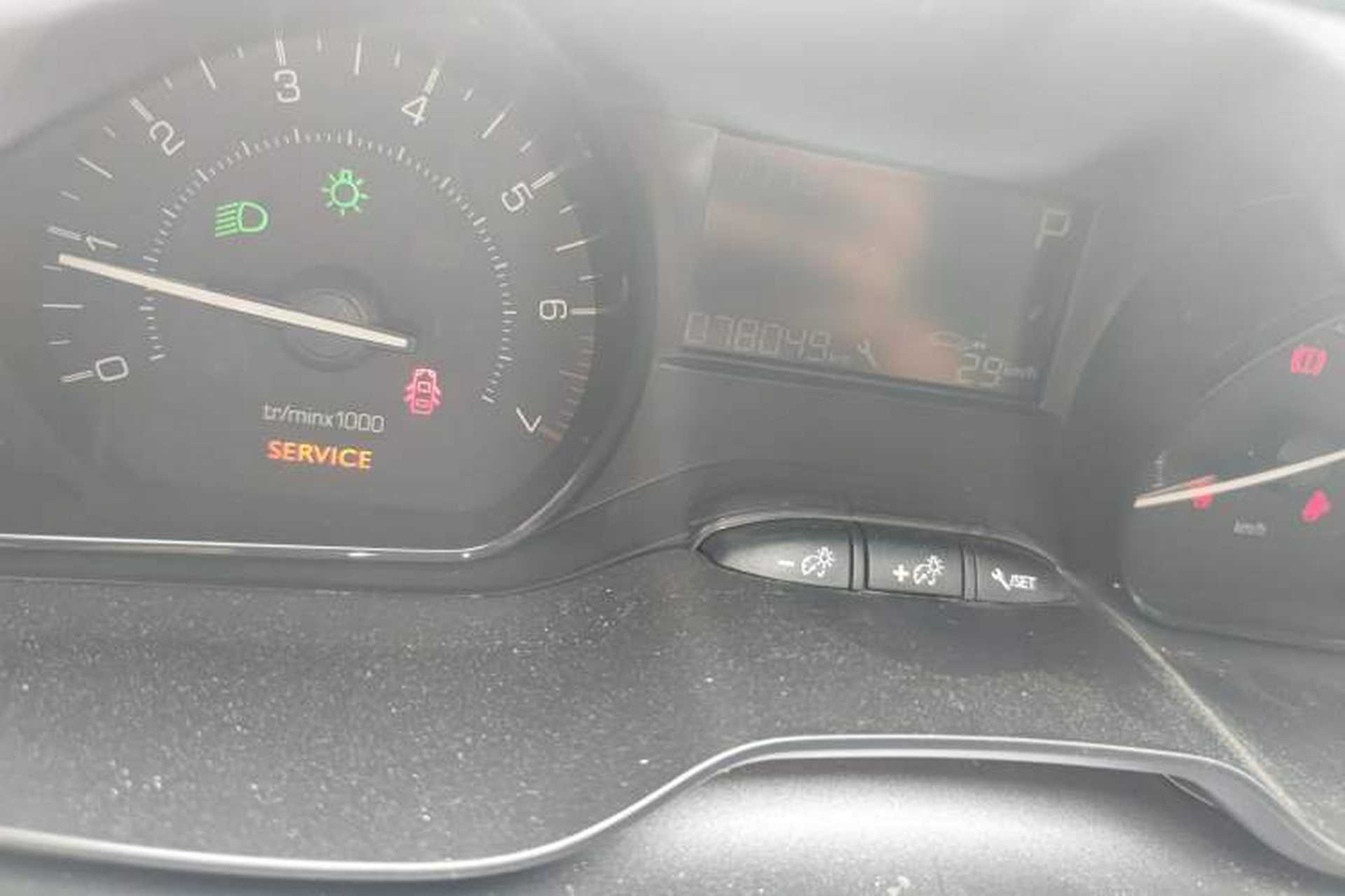 Used Peugeot 2008 2014 1.6L Automatic Trend Edition Odometer Close Up