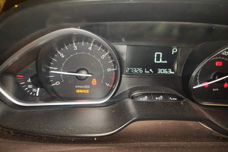 Used Peugeot 2008 2014 1.6L Automatic Fashion Edition Odometer Close Up